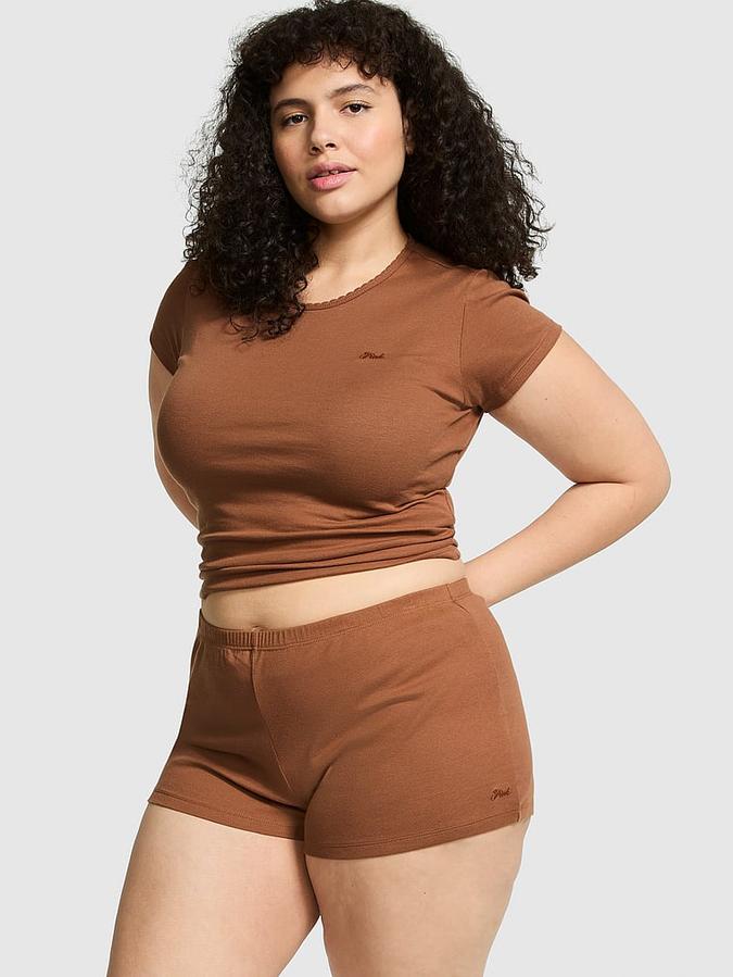 Spill-the-Tea Cotton Shorts image number 0