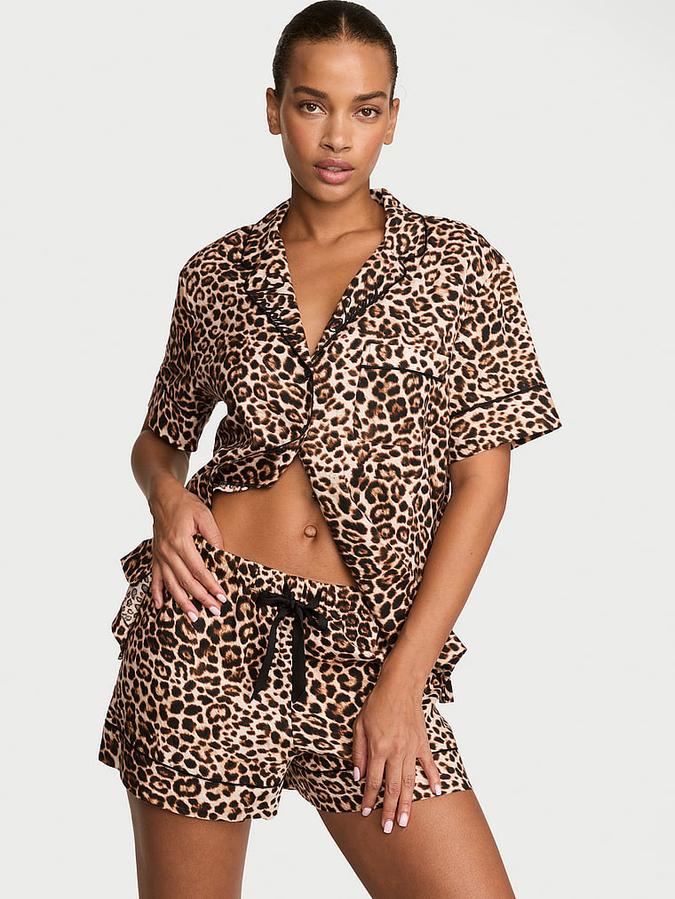 Flannel Short Pajama Set