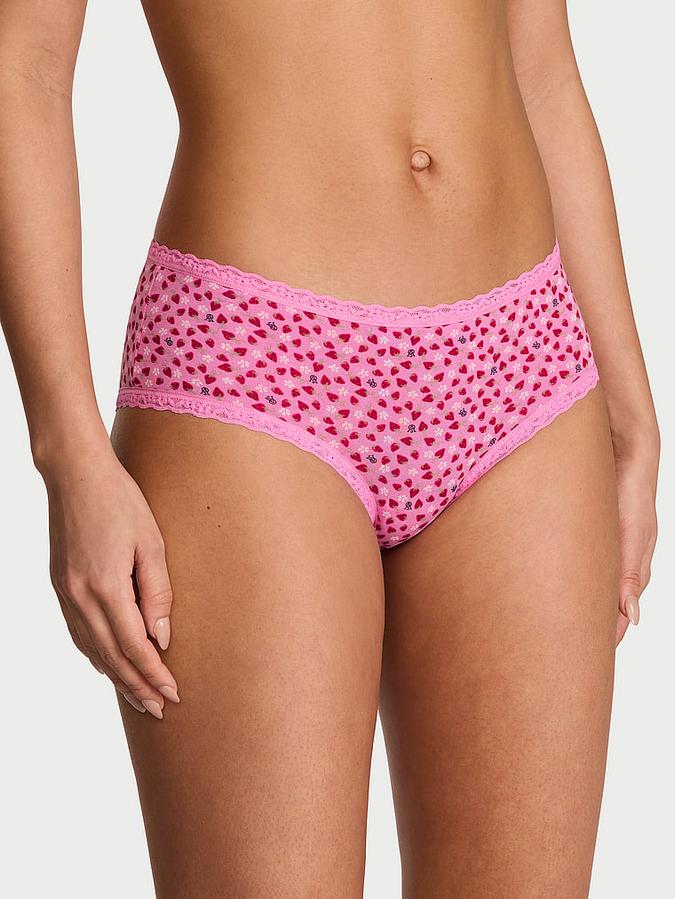 Cotton Lace-Waist Cheeky Panty