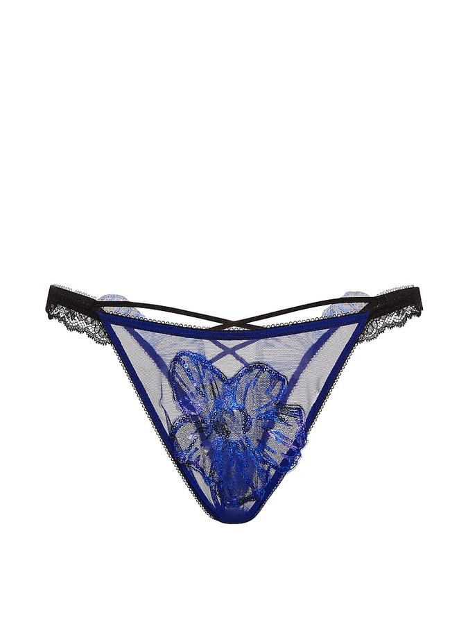 Party Floral Sequin Embroidery Brazilian Panty image number 2