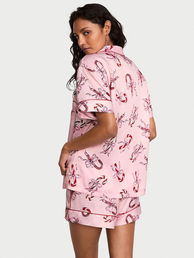 Glazed Satin Short Pajama Set