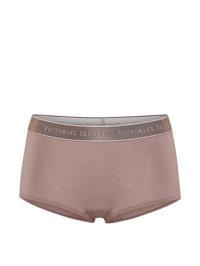 Logo Cotton Boyshort Panty image number 2