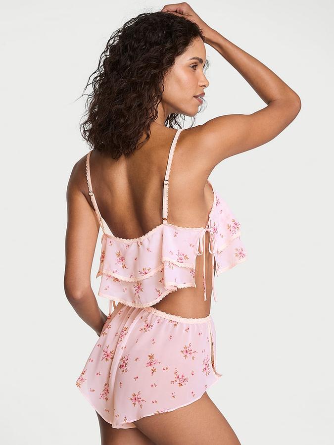 Wisteria Sheer Chiffon Flutter Cami Set image number 1