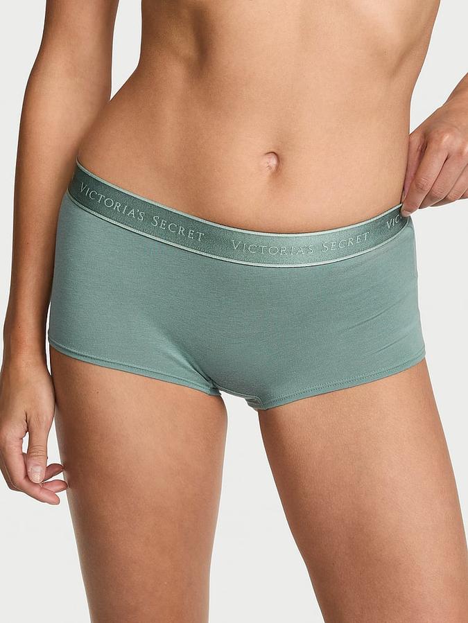 Logo Cotton Boyshort Panty