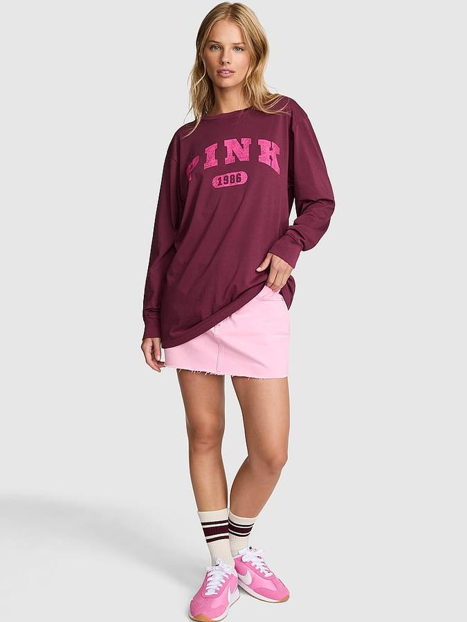 Campus Cotton Long-Sleeve Tee image number 0