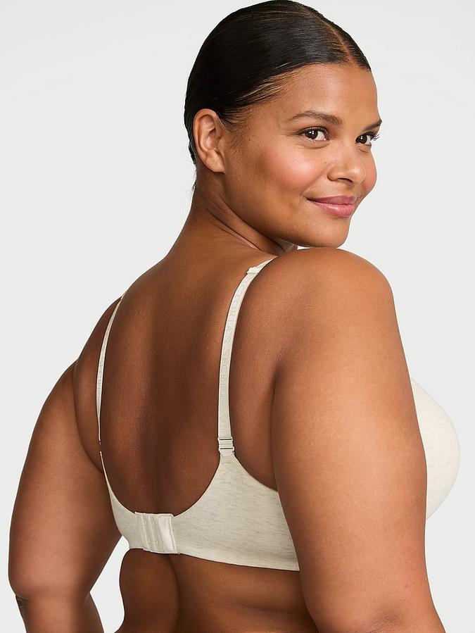 Cotton Logo Hardware Perfect Shape Push-Up Bra image number 1