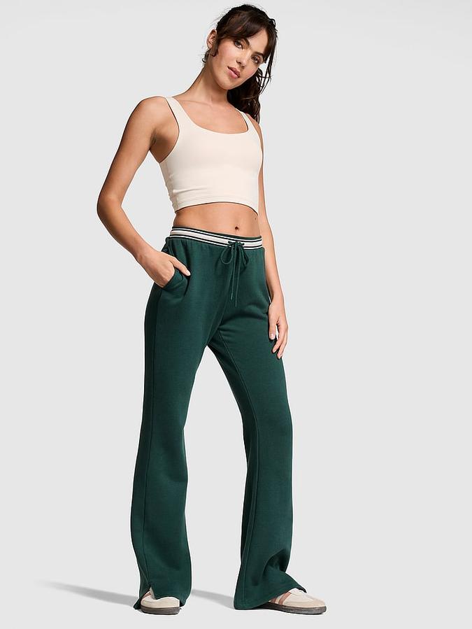 Ivy Fleece Split-Hem Flare Sweatpants image number 0
