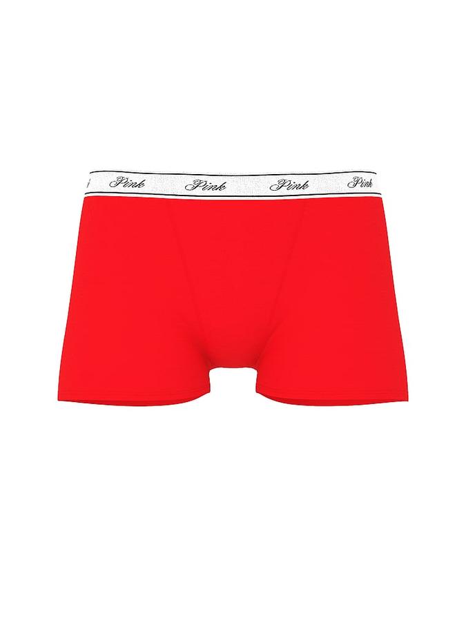 Logo Cotton High-Waist Boyshort Panty image number 2