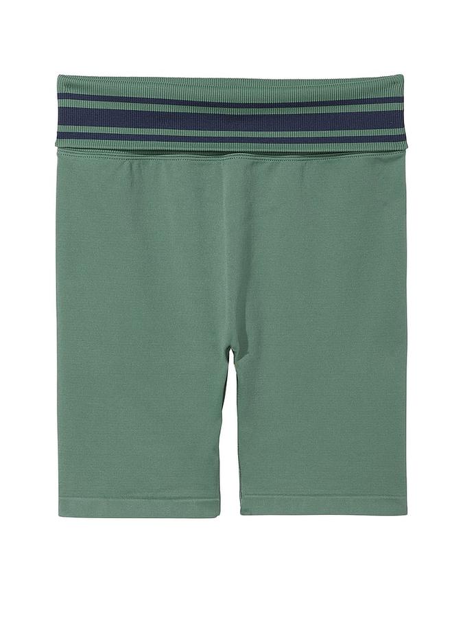 PINK Flip It Seamless Foldover Bike Shorts image number 2