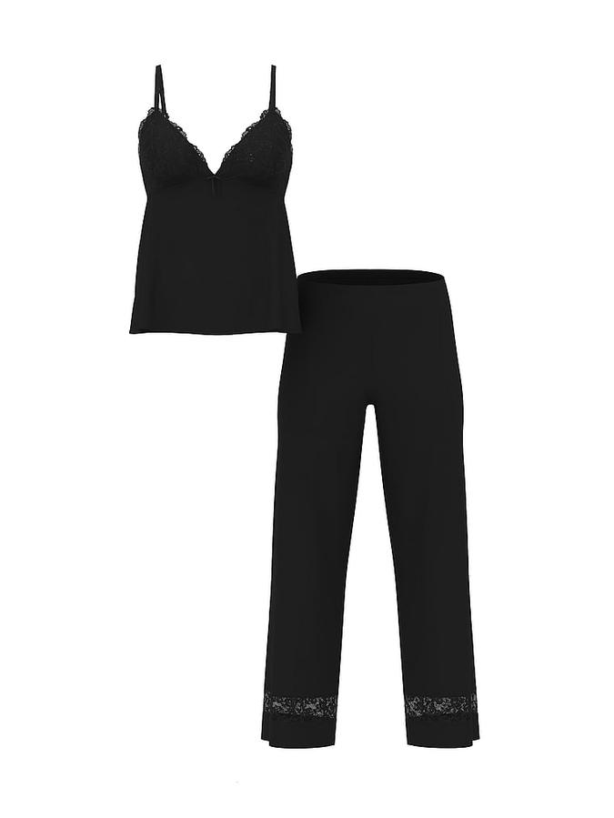 SoSoft&trade; Modal Lace-Trim Cami & Pants Set image number 2
