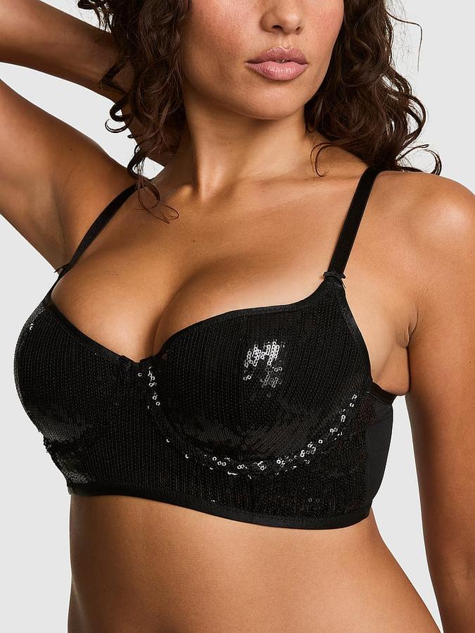 PINK Wink Lightly Lined Scoop Corset Bralette
