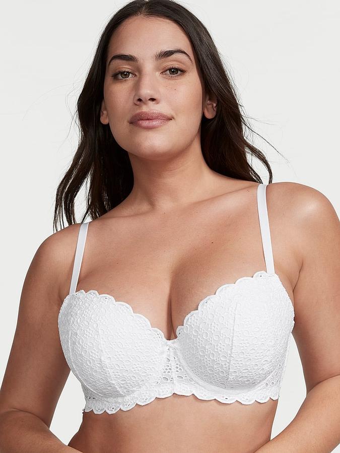 Eyelet Lace Lightly Lined Demi Bra
