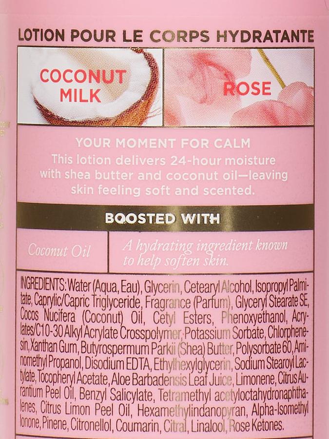 Coconut Milk Rose Natural Beauty Body Lotion