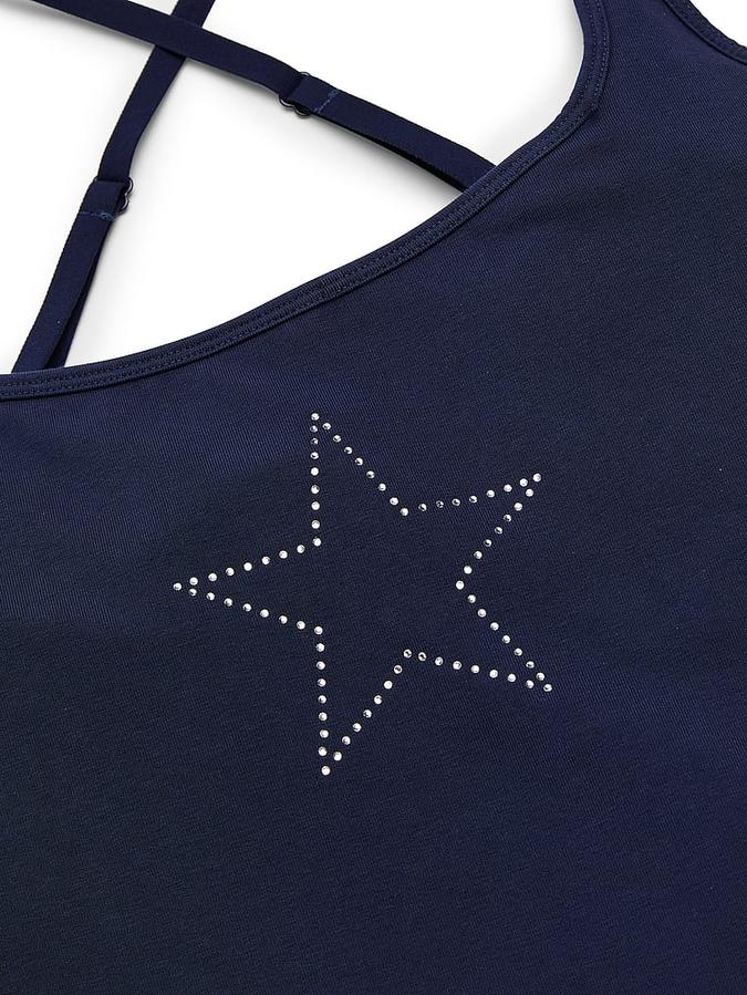 All-Day Cotton Square-Neck Bra Tank image number 3