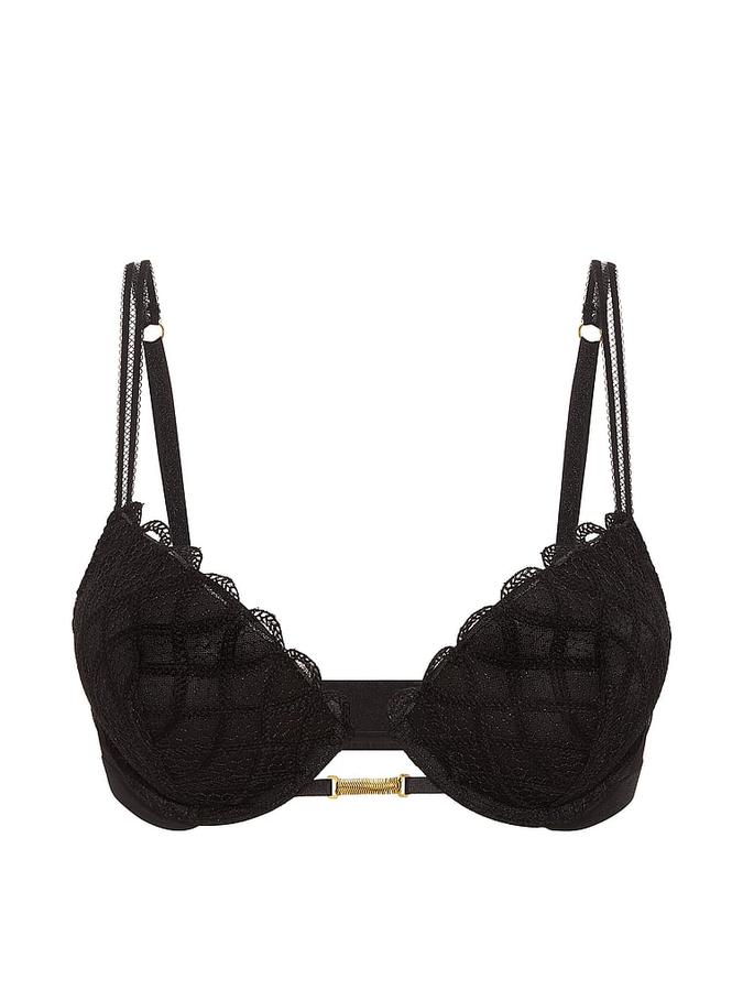 Bombshell Add-2-Cups Viper Embroidery Push-Up Bra image number 2
