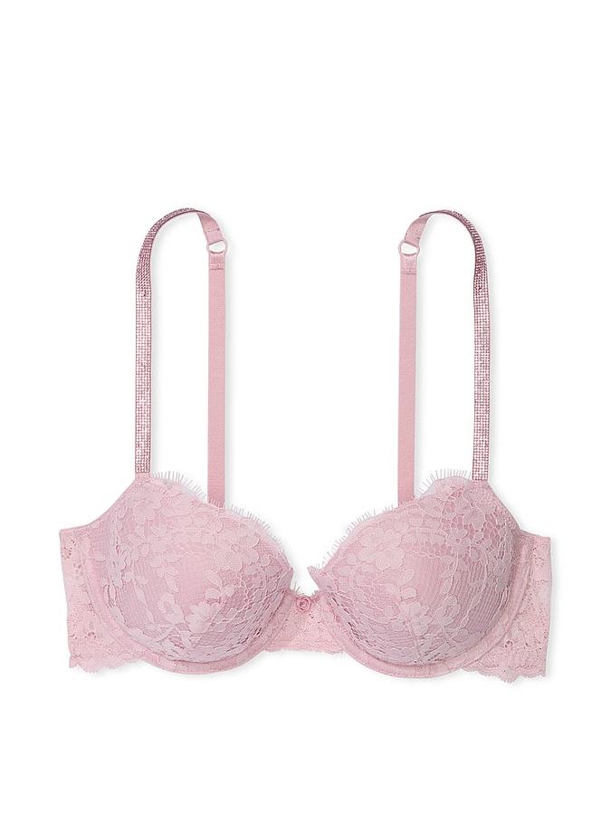 Twinkle Strap Lace Classic-Coverage Demi Bra image number 2