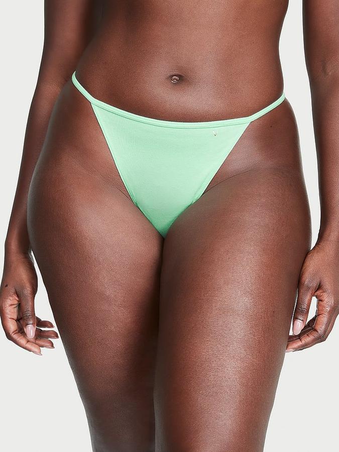 Stretch Cotton V-String Panty