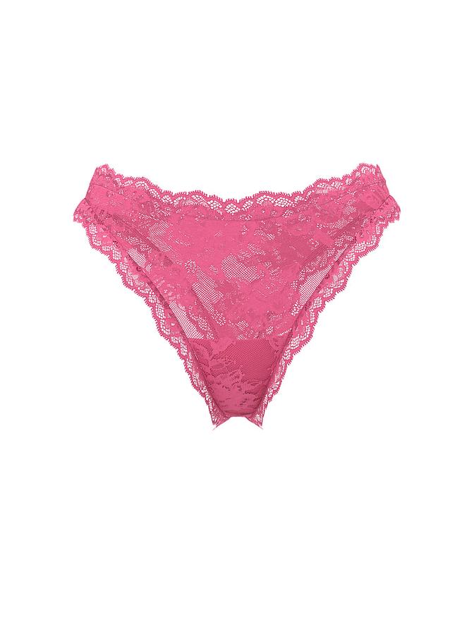 Rose Lace High-Leg Thong Panty image number 2