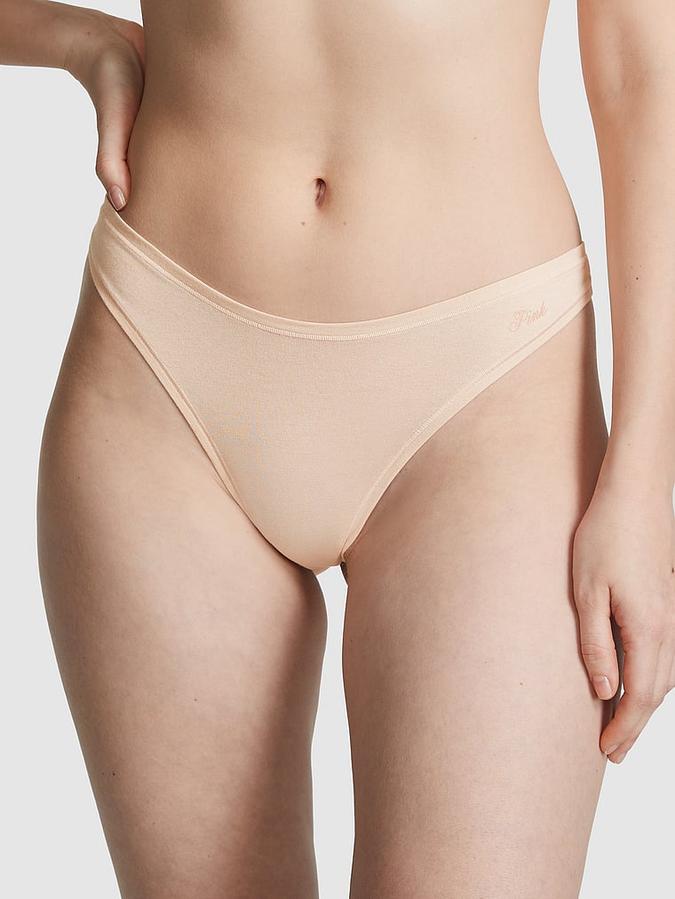 Cotton Thong Panty image number 0