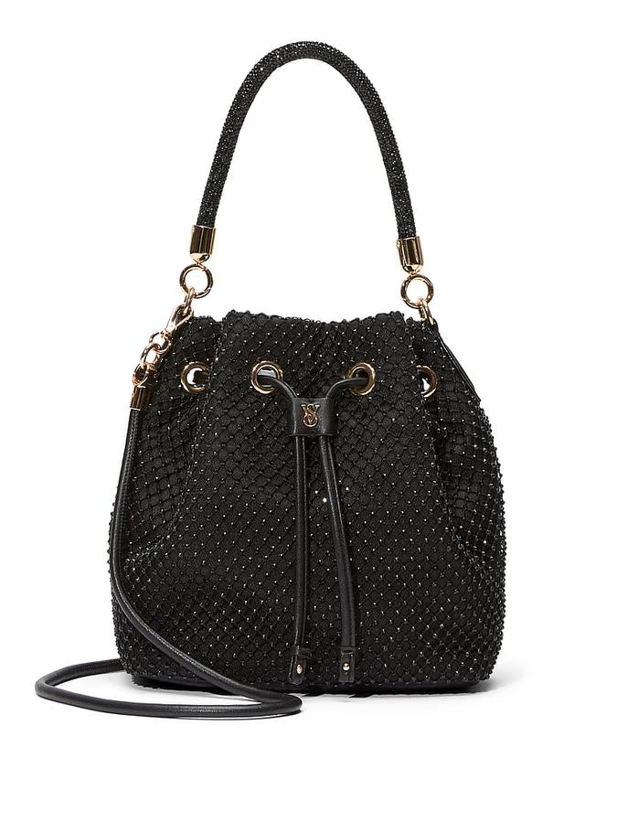 The Victoria Mini Bucket Bag Black