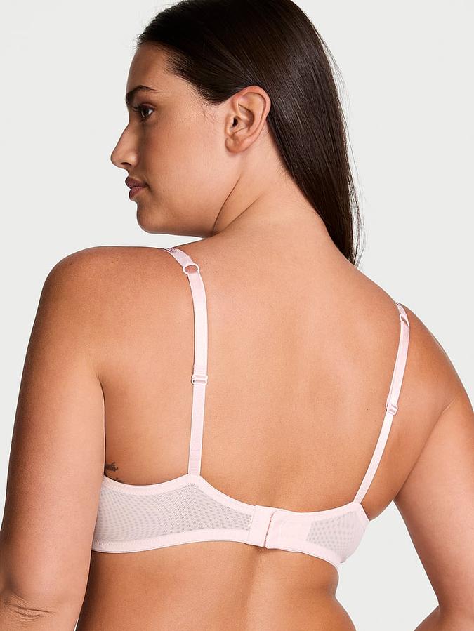 Sheer Shine Unlined Low-Cut Demi Bra image number 1