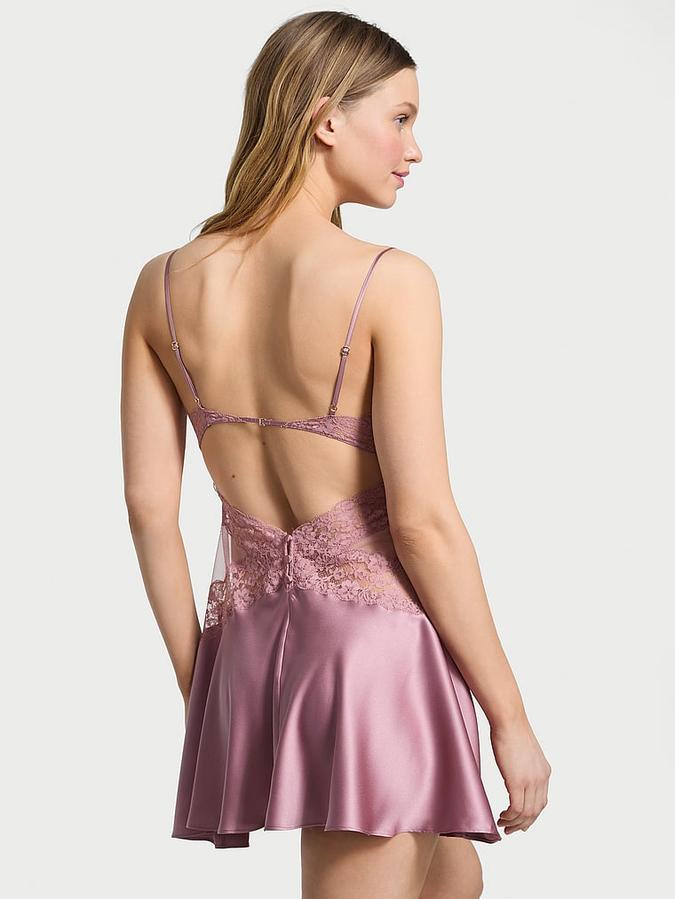 Dare to Dream Lace & Satin Flounce Slip image number 1
