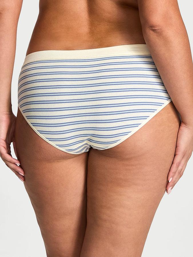 Cotton Rib Logo Hardware Hiphugger Panty image number 1