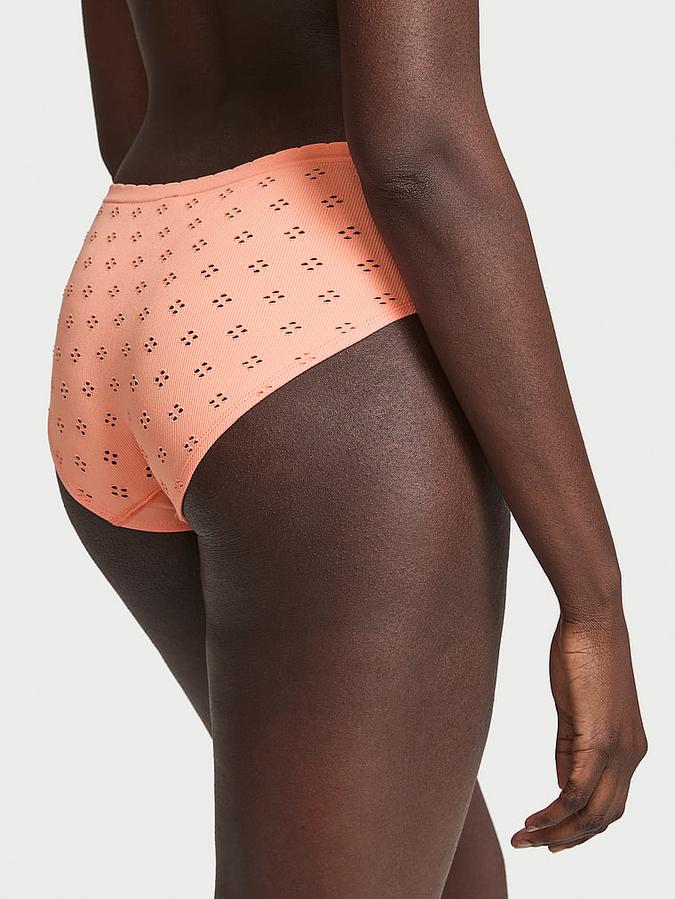Seamless Eyelet Hiphugger Panty image number 1