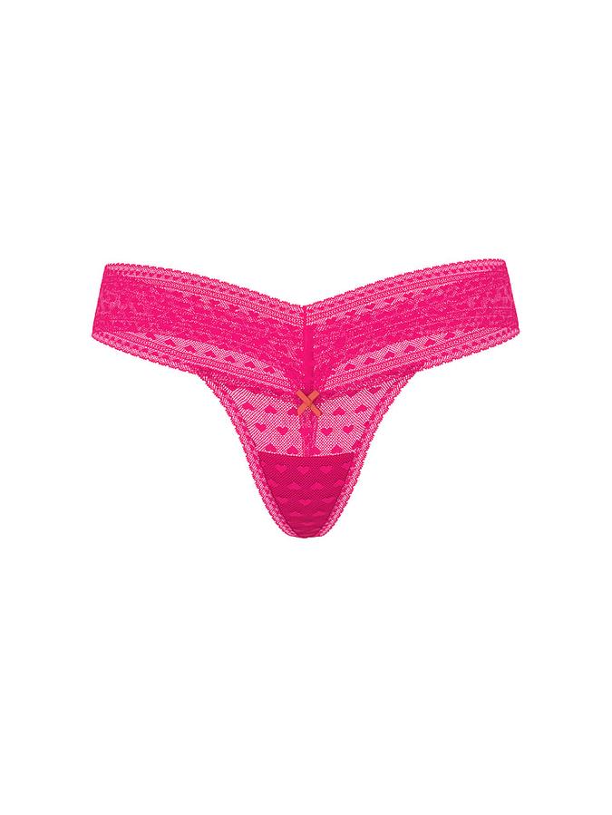 Heart Lace Thong Panty image number 2
