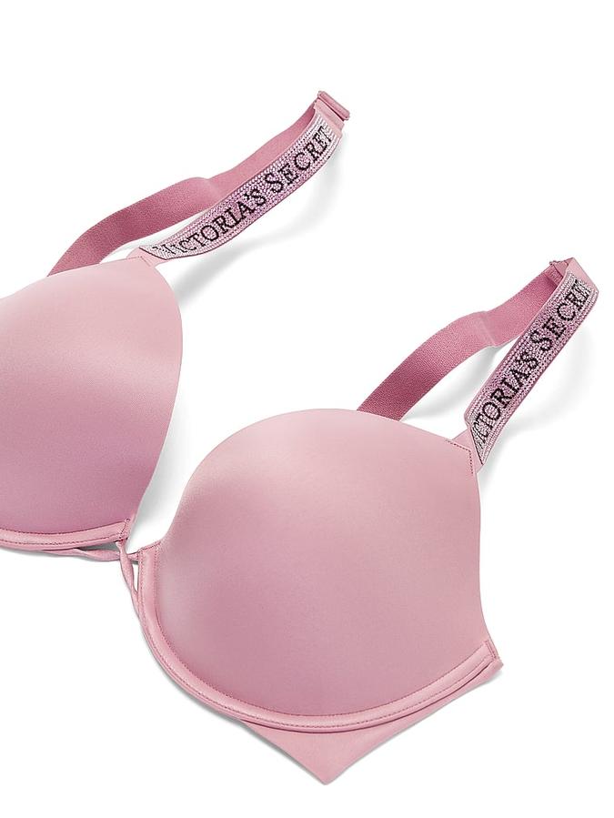 Logo Shine Strap Push-Up Bra image number 4