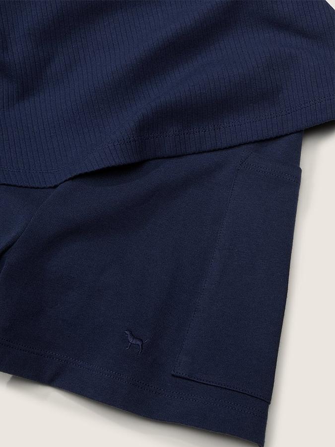 Rib Square Neck Active Dress image number 3