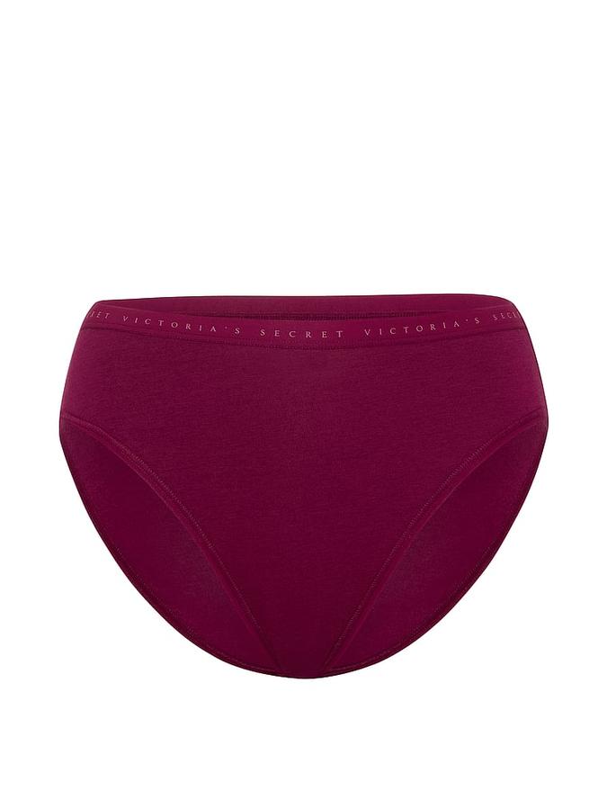 Stretch Cotton High-Leg Brief Panty image number 2