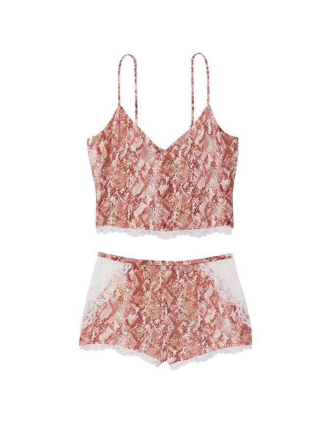 Stretch Modal Cropped Cami Set image number 2