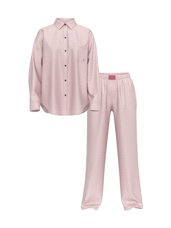 Modal-Cotton Long Pajama Set image number 2