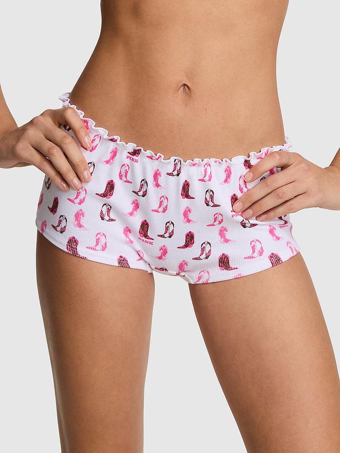 Cotton Back-Tie Boyshort Panty image number 0