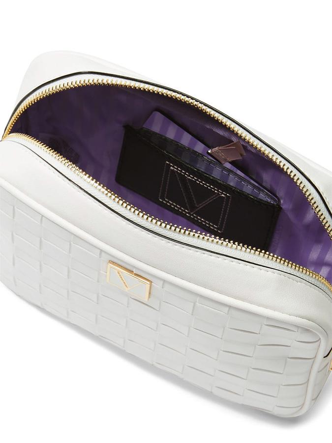 The Victoria Top-Zip Crossbody Bag White image number 2