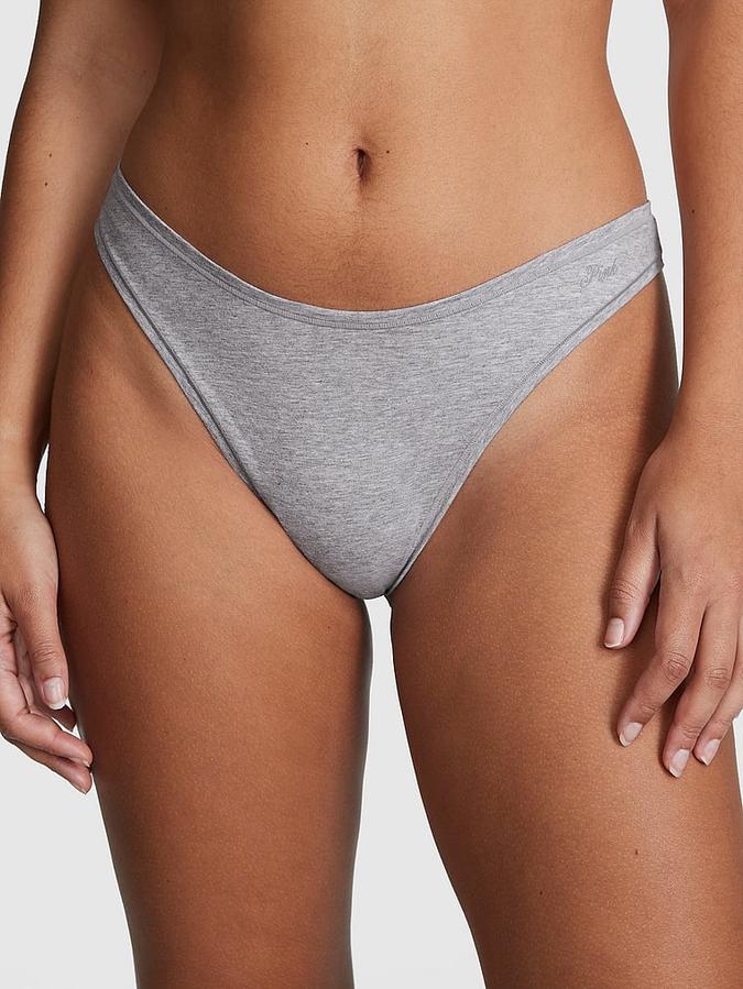 Cotton Thong Panty image number 0