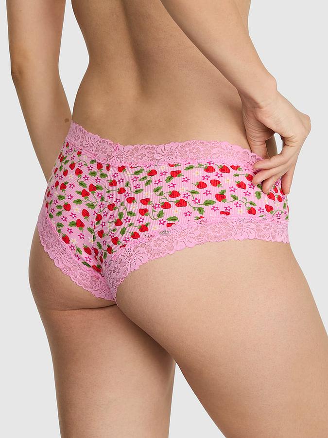 PINK Wink? Lace-Trim Cheeky Panty
