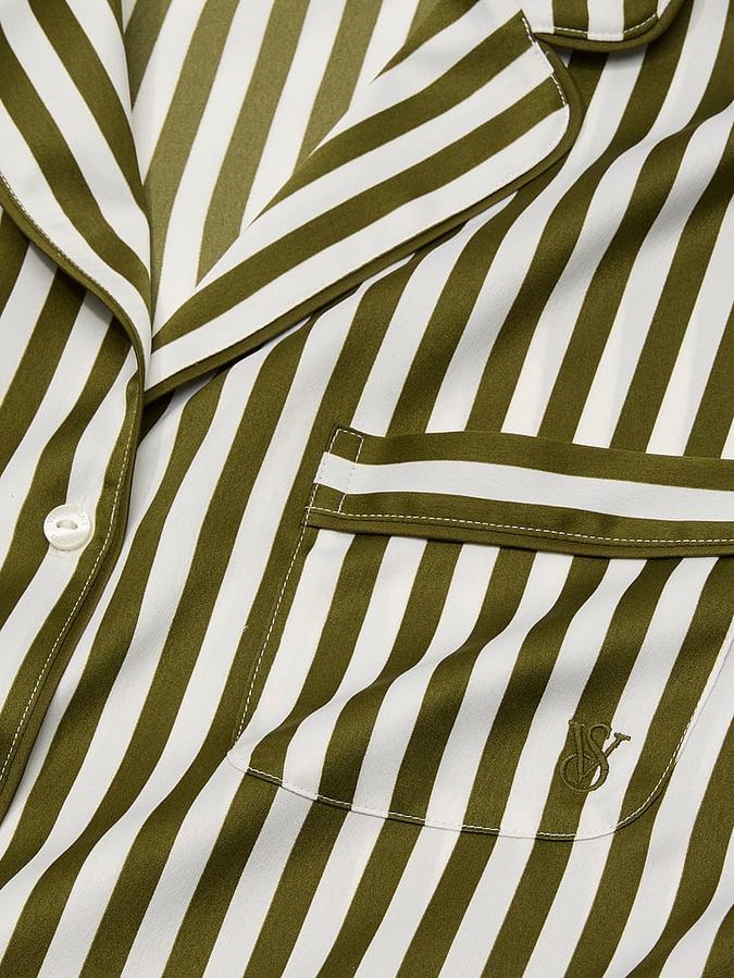 Glazed Satin Short Pajama Set image number 4