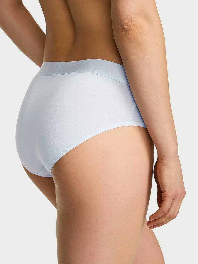 Logo Cotton Heart Shine Patch Hiphugger Panty