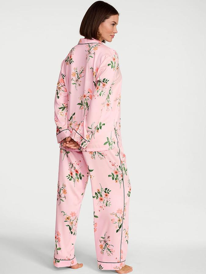 Signature Satin Long Pajama Set