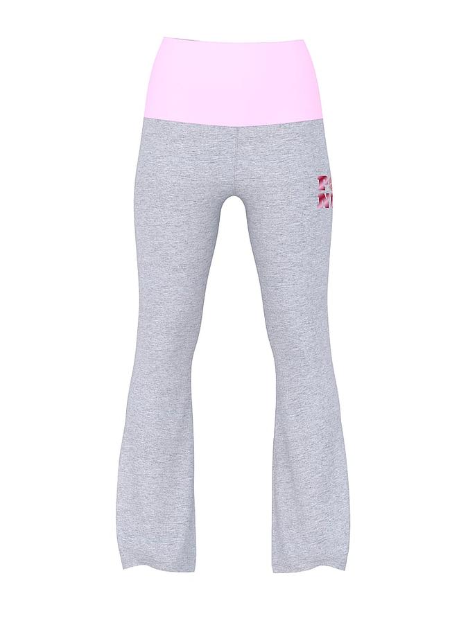 All-Day Cotton Foldover Flare Leggings image number 2