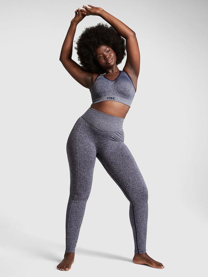 Pink Active Seamless Air Medium-Impact Sports Bra image number 3