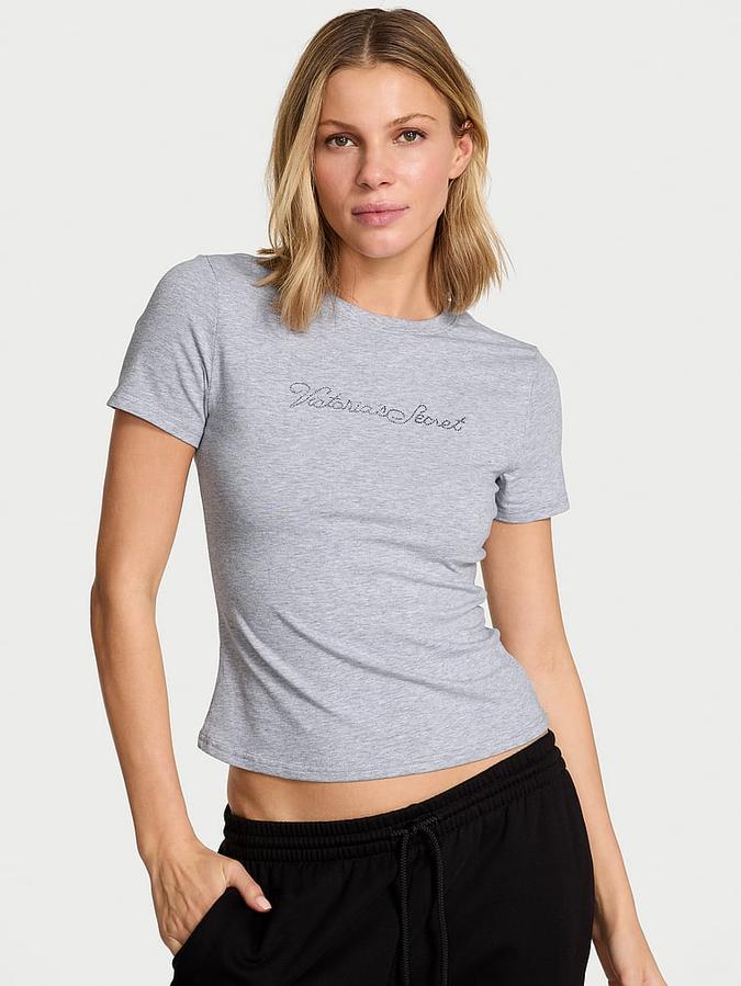 Stretch Cotton Fitted Tee