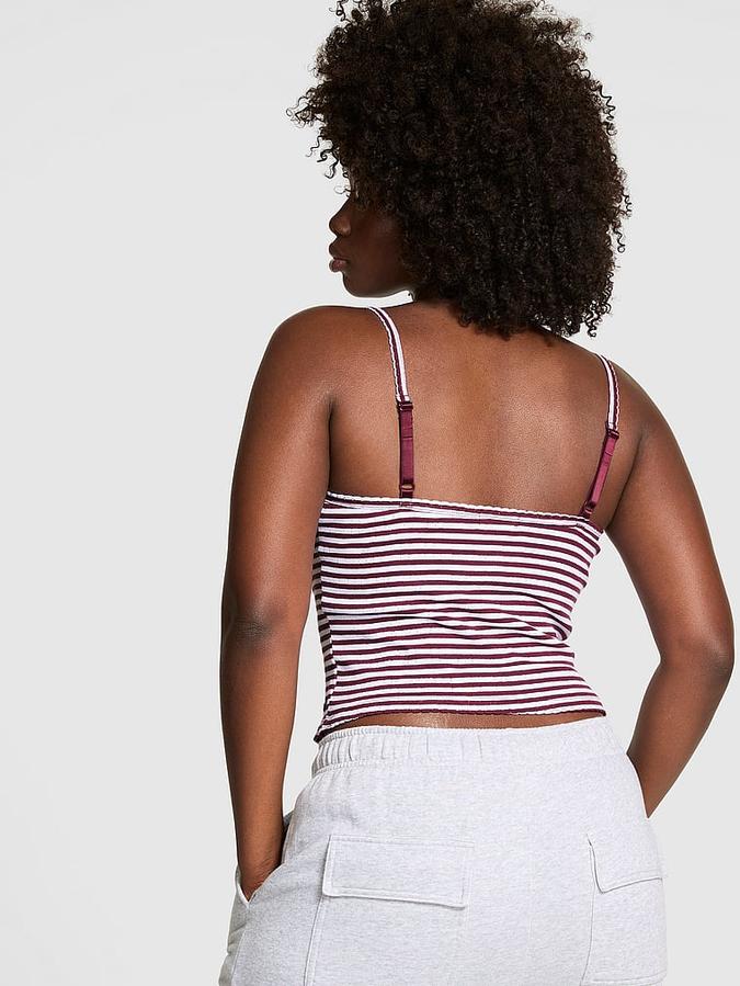 Pointelle Henley Cami