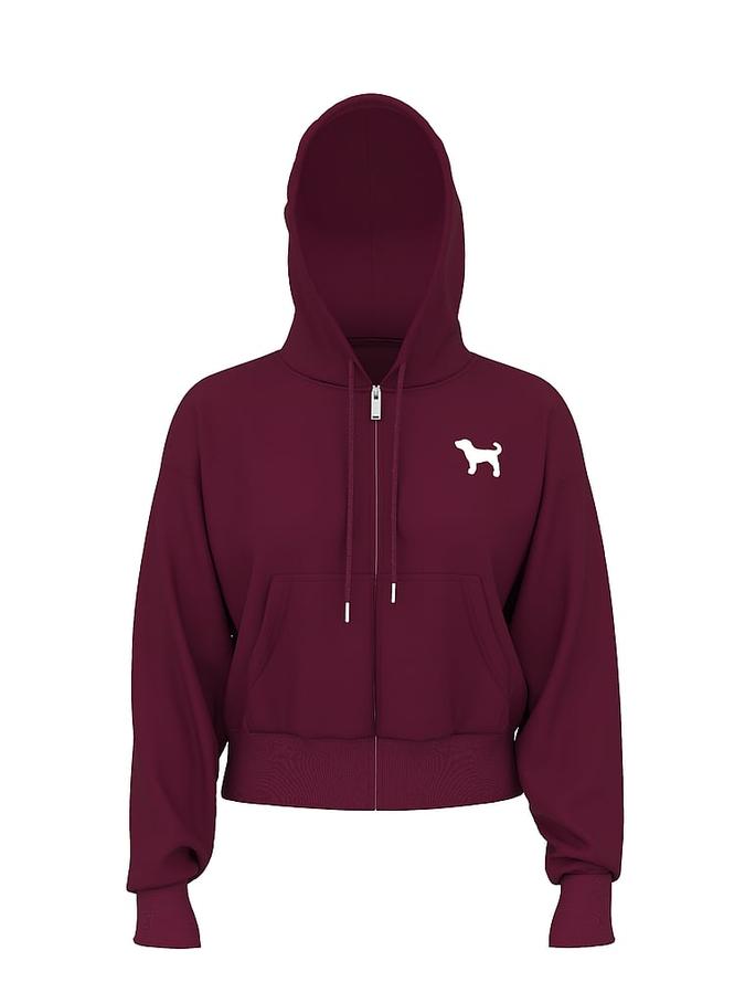 Ivy Terry Shrunken Full-Zip Hoodie image number 2