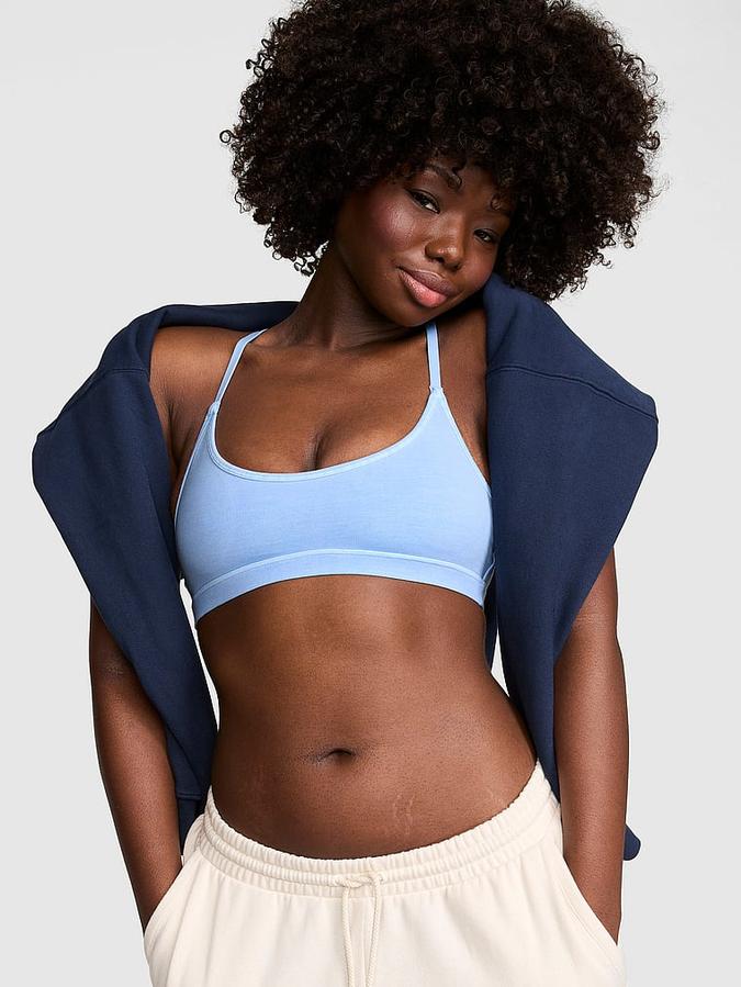 All-Day Cotton&trade; Low-Scoop Racerback Bra