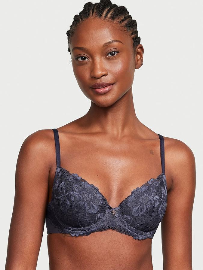 Lightly Lined Lace-Cup Demi Bra image number 0