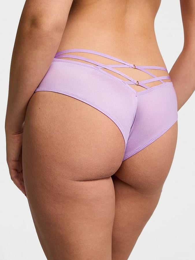 Strappy-Back High-Leg Cheeky Panty