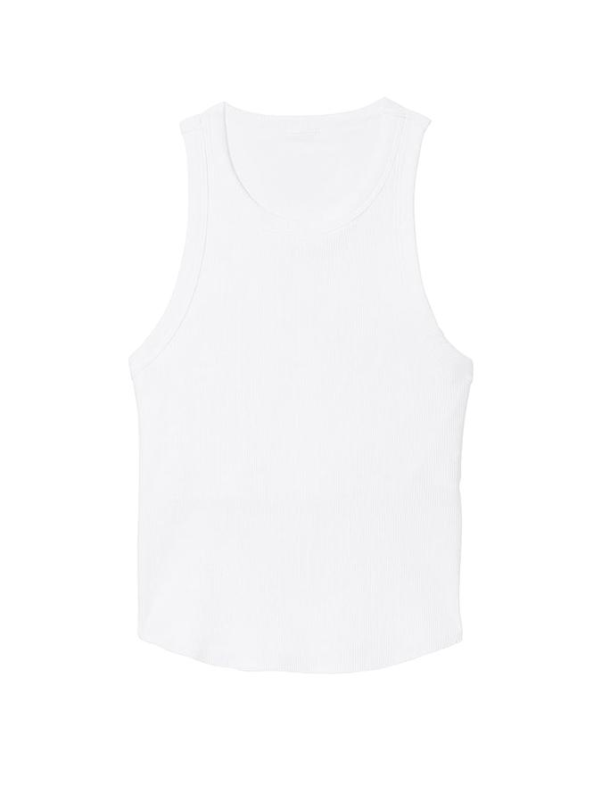 High-Neck Ribbed Tank image number 2